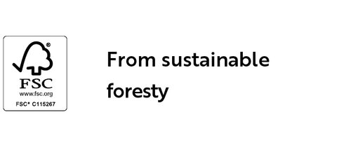 Label FSC - from sustainable foresty