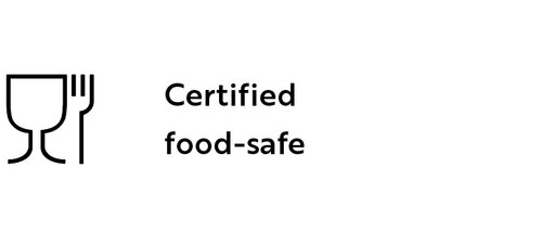Label food safety - certified food-safe
