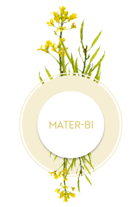 Icône avec plante Mater-Bi