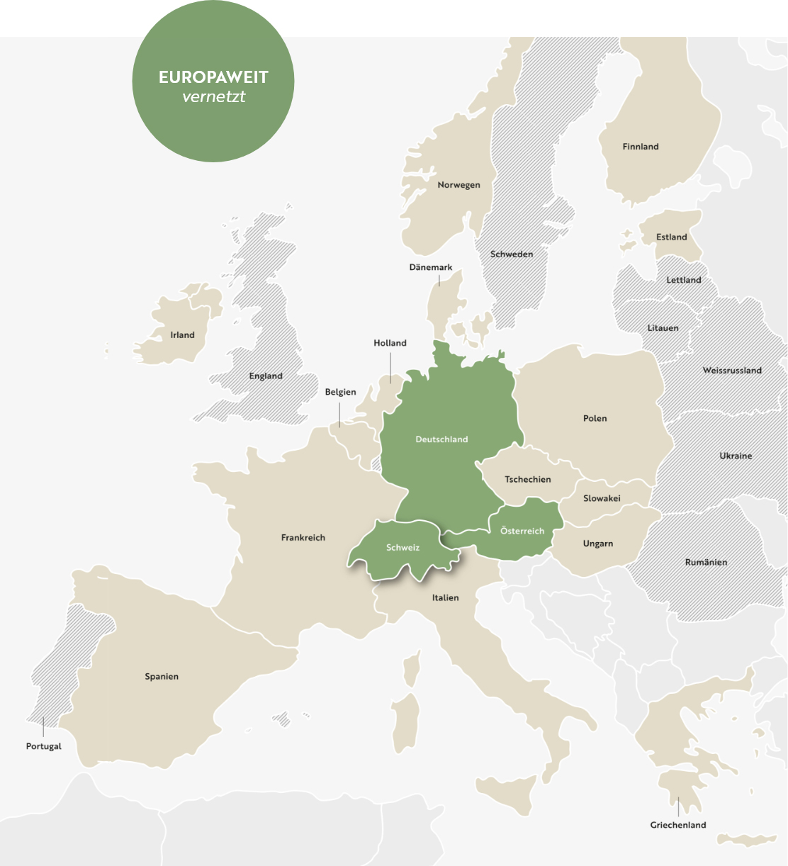 Europakarte naturesse-Vertriebspartner