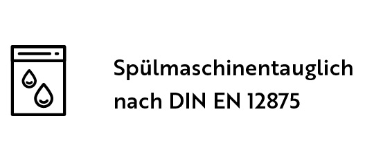 Label spülmaschinenfest nach DIN EN12875 Label spülmaschinenfest nach DIN EN12875