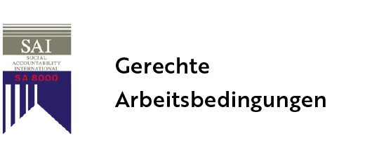 Label SA8000 - gerechte Arbeitsbedingungen Label SA8000 - gerechte Arbeitsbedingungen