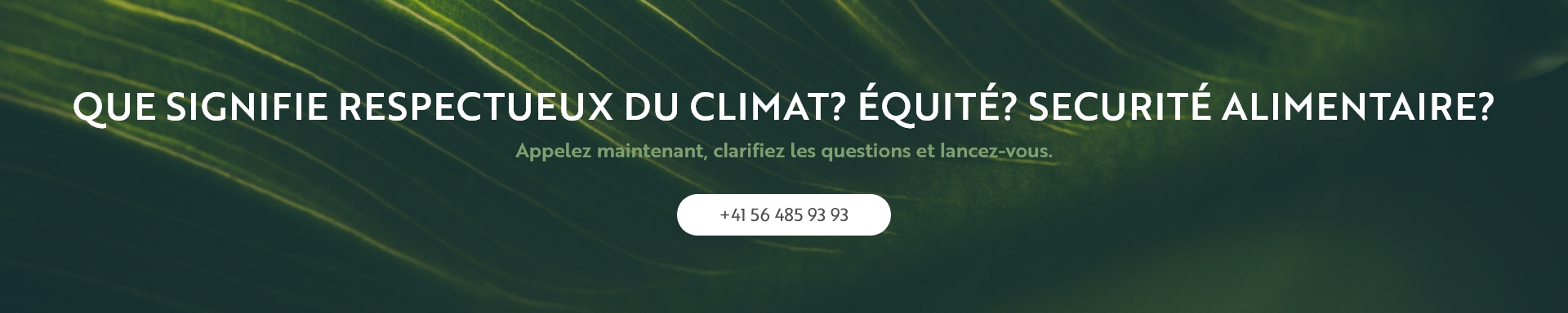 Que signifie respectueux du climat? équité? Securité alimentaire? Que signifie respectueux du climat? équité? Securité alimentaire?
