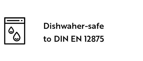 Label diswasher-save to DIN EN 12875