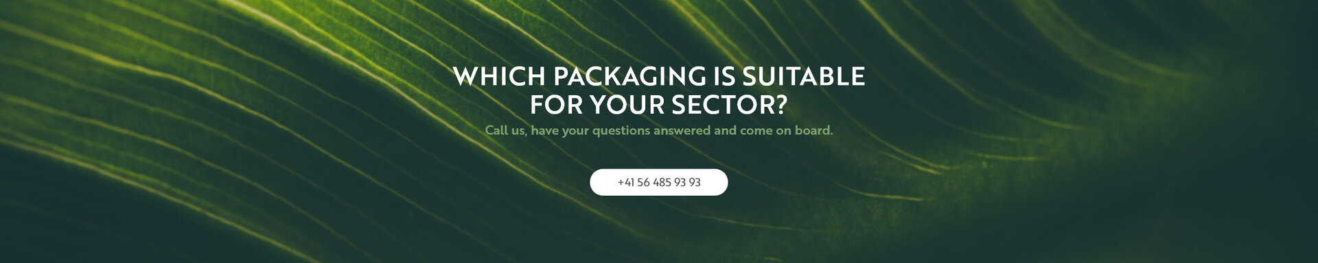 Which packaging ist suitable for your sector?