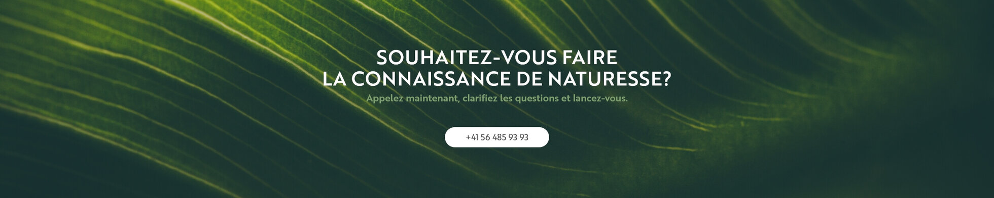 Souhaitez-vous faire la connaissance de naturesse?