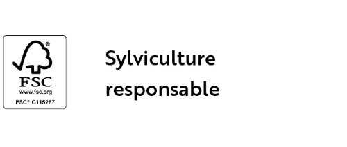 Label FSC - issu d’une sylviculture durable Label FSC - issu d’une sylviculture durable