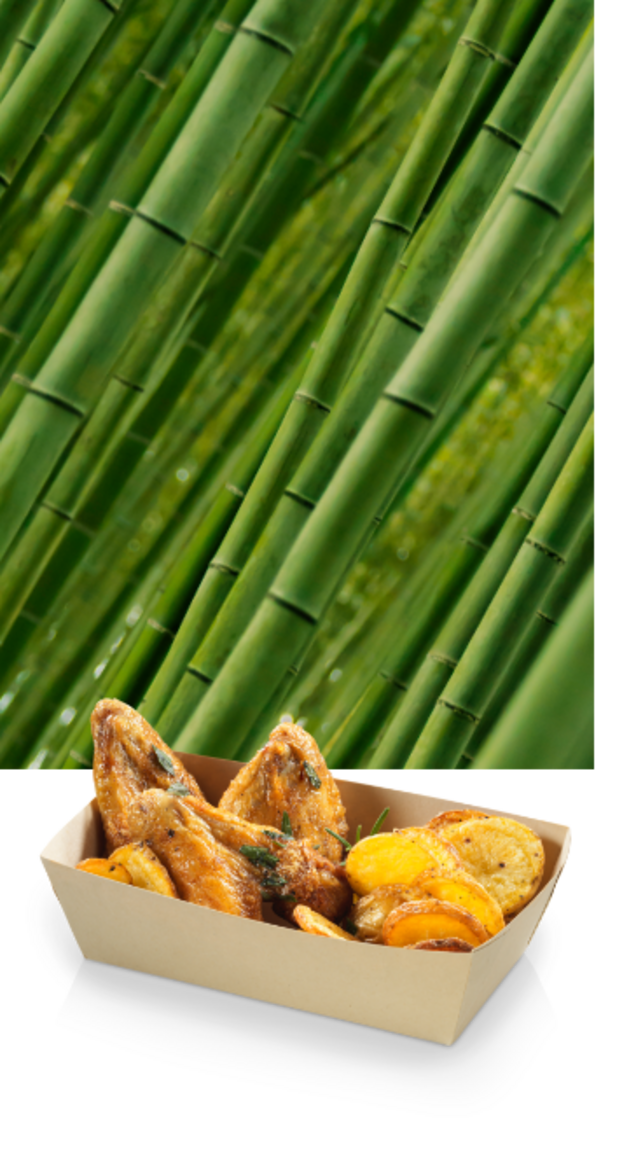 Cuenco de bambú y bambú relleno Cuenco de bambú y bambú relleno