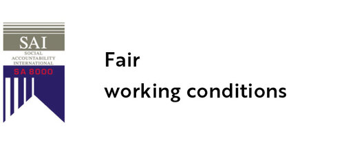 Label SA 8000 - fair working conditions