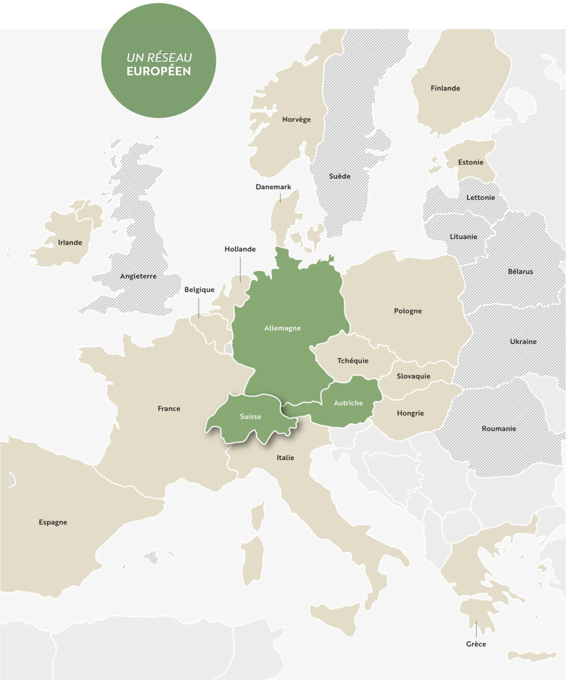 Carte européenne des partenaires de distribution naturesse